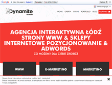 Tablet Screenshot of dynamite-studio.pl